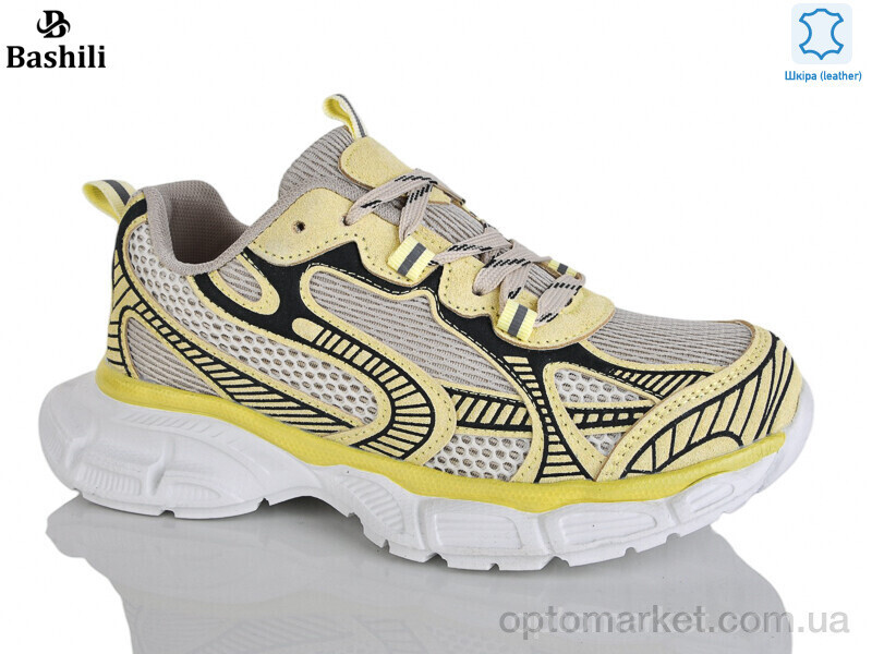 Купить Кросівки жіночі H65107-6 Башили жовтий, фото 2