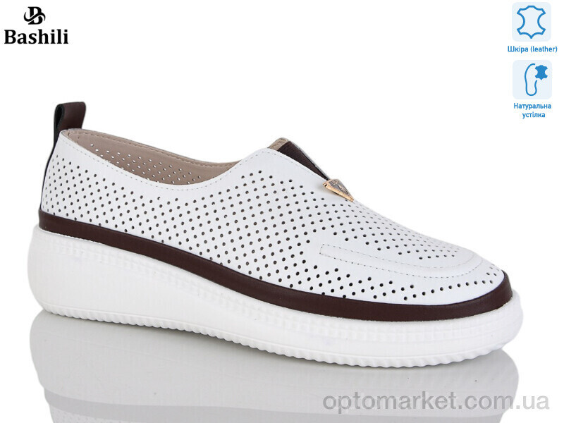 Купить Туфлі жіночі H65113-1 Башили білий, фото 2