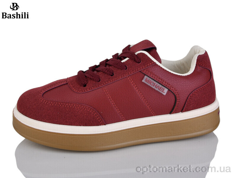 Купить Кросівки жіночі H6514-13 Башили бордовий, фото 2
