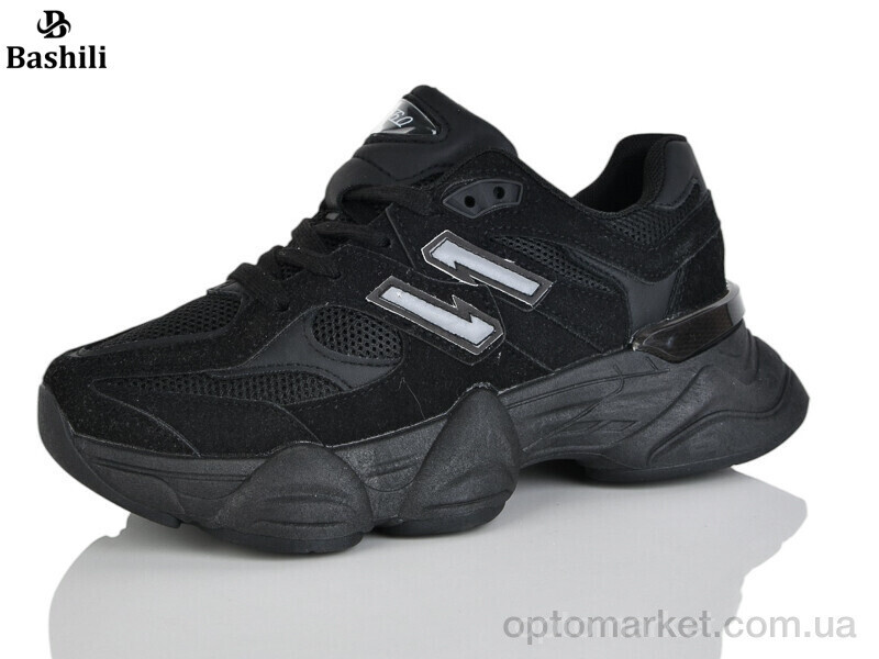 Купить Кросівки жіночі H6549-27 Башили чорний, фото 2