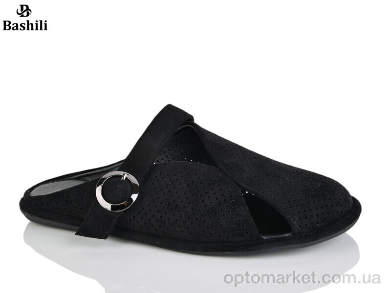 Купить Шльопанці жіночі H6588-2 Башили чорний, фото 2