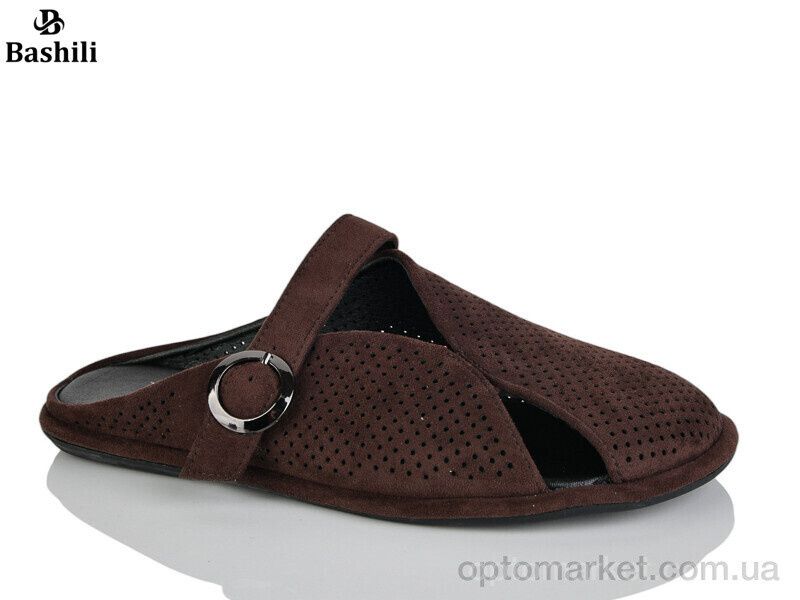 Купить Шльопанці жіночі H6588-8 Башили коричневий, фото 2