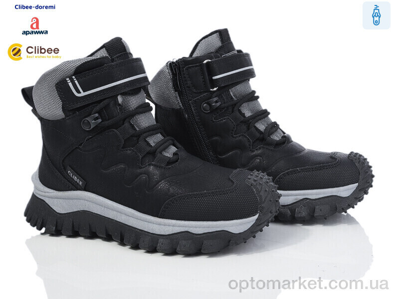 Купить Черевики дитячі HC525 grey-black Clibee чорний, фото 2