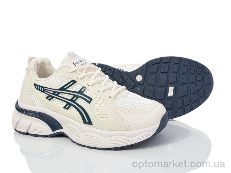 Купить Кросівки жіночі HD42(172-37) beige-navy Violeta бежевий, фото 2