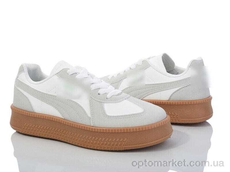 Купить Кросівки жіночі HD71 (149-67) white-grey Violeta only one білий, фото 3