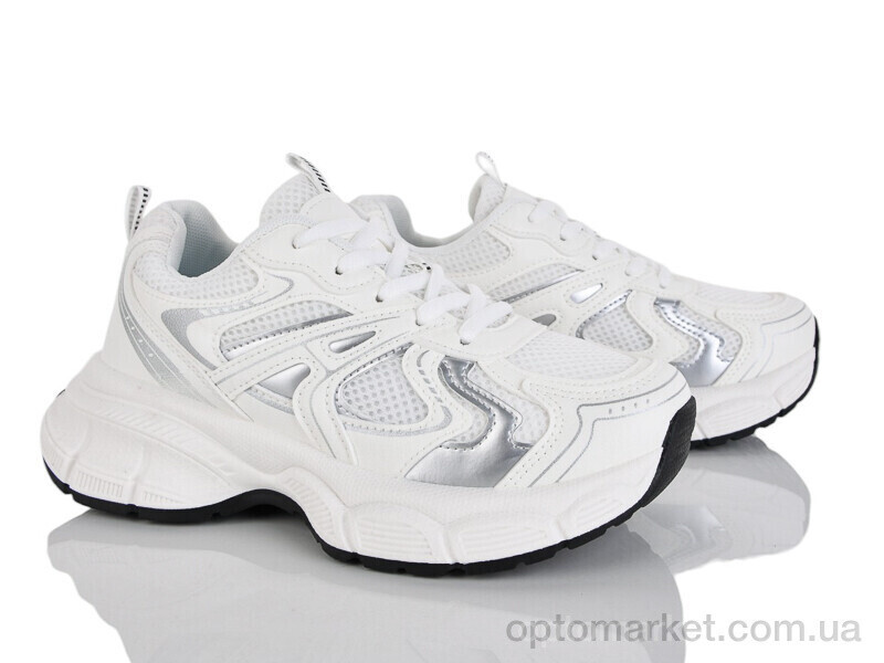 Купить Кросівки жіночі HQ66-6 Бабочка-Mengfuna-AESD білий, фото 2