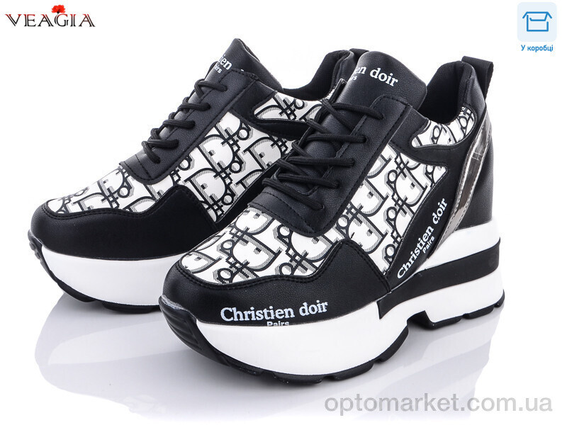 Купить Кросівки жіночі IJA571-1 Veagia чорний, фото 2