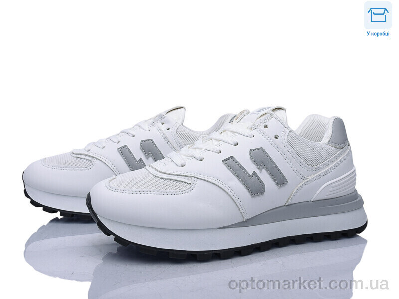 Купить Кросівки жіночі J1038-2 Hongquan білий, фото 2