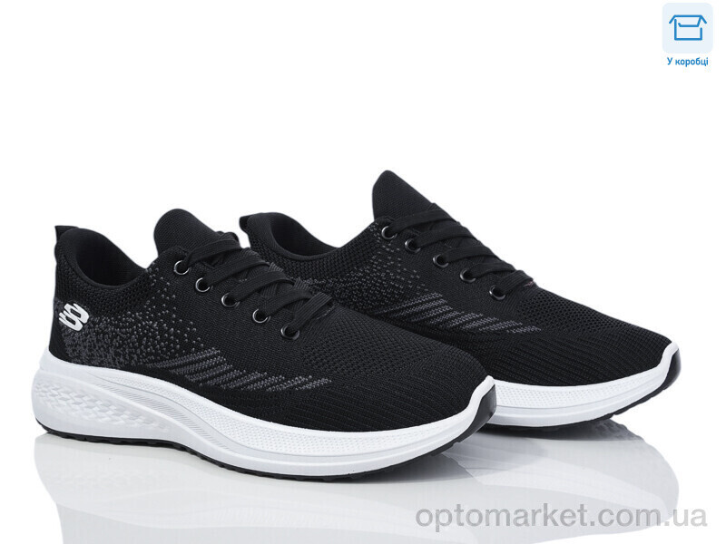 Купить Кросівки чоловічі J1077-1 Hongquan чорний, фото 2