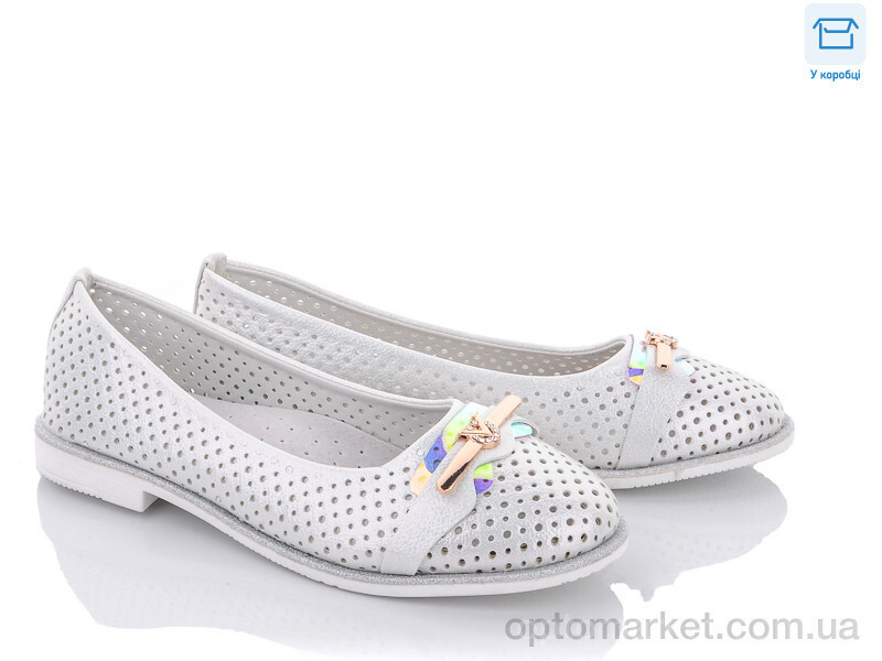 Купить Балетки дитячі J140-3C Kimbo-o білий, фото 2
