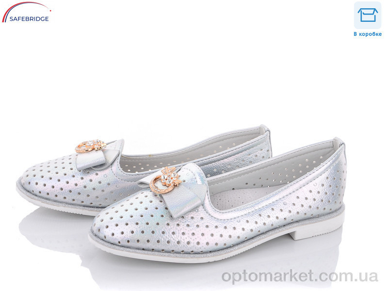 Купить Балетки дитячі J143-3Y Kimbo-o срібний, фото 2