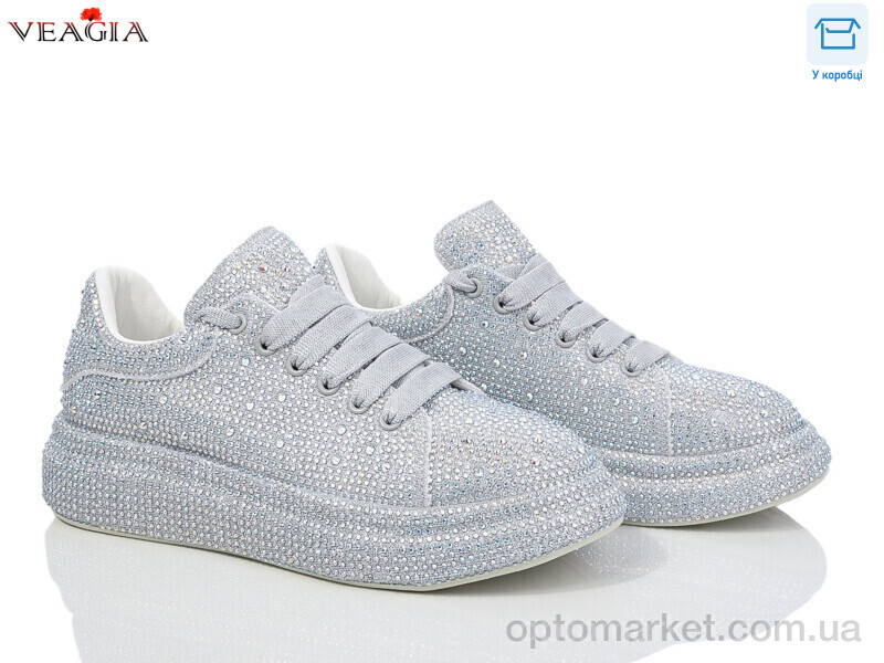 Купить Кросівки жіночі J931-3 Veagia срібний, фото 2