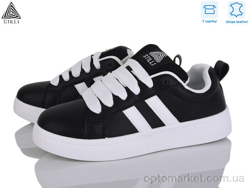 Купить Кросівки жіночі JH1000-5 шкіра Stilli чорний, фото 2