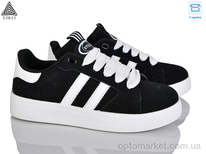 Купить Кросівки жіночі JH400-1 шкіра Stilli чорний, фото 2