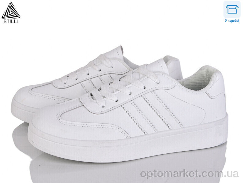 Купить Кросівки жіночі JH700-1 шкіра Stilli білий, фото 2