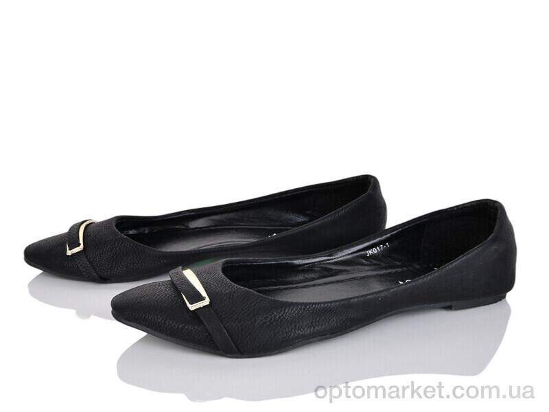 Купить Балетки жіночі JK017-1 Lion чорний, фото 2
