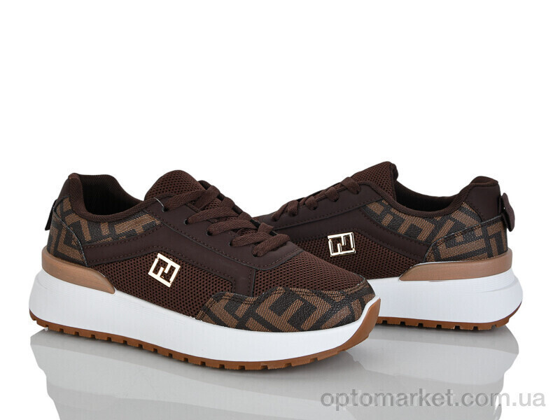 Купить Кросівки жіночі K050-3 Loretta коричневий, фото 2