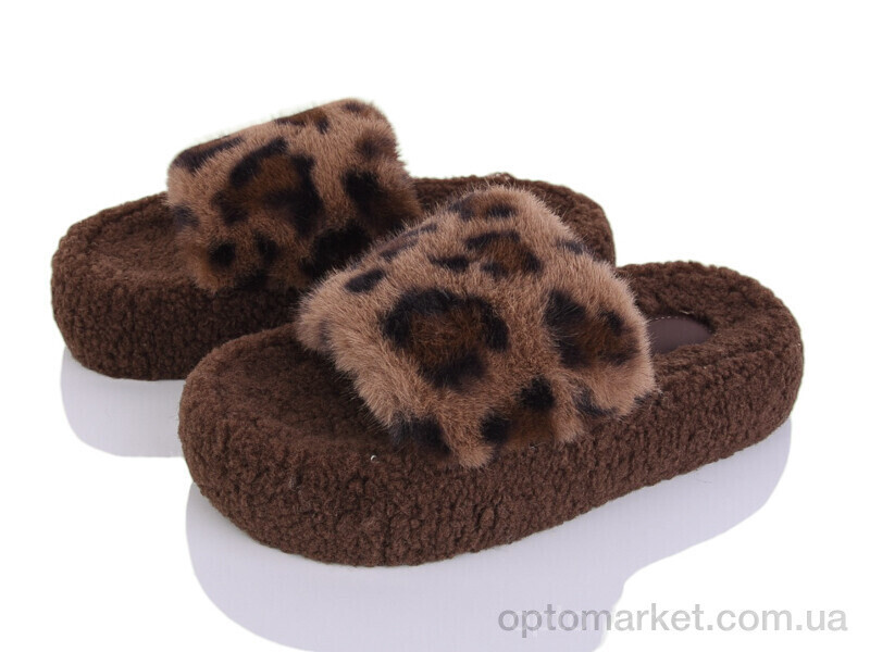 Купить Капці жіночі K102 brown YZY коричневий, фото 2