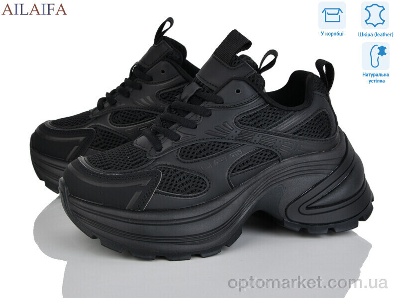 Купить Кросівки жіночі K110-1 Miyou чорний, фото 2