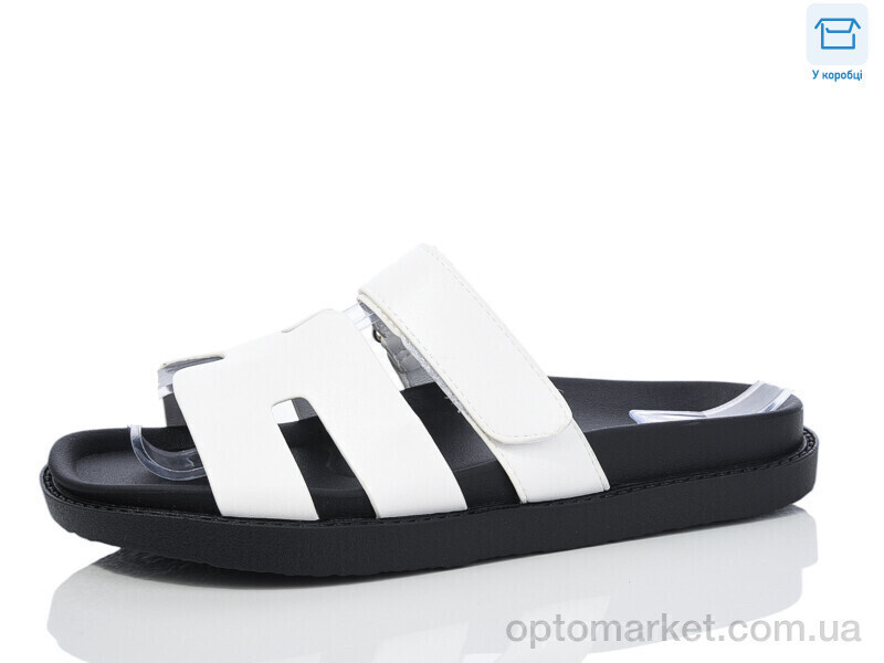 Купить Шльопанці жіночі K52-6 GB білий, фото 2