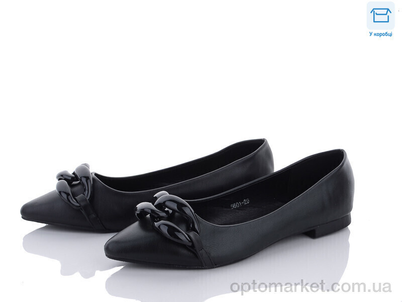Купить Балетки жіночі K5601-29 L&M чорний, фото 2