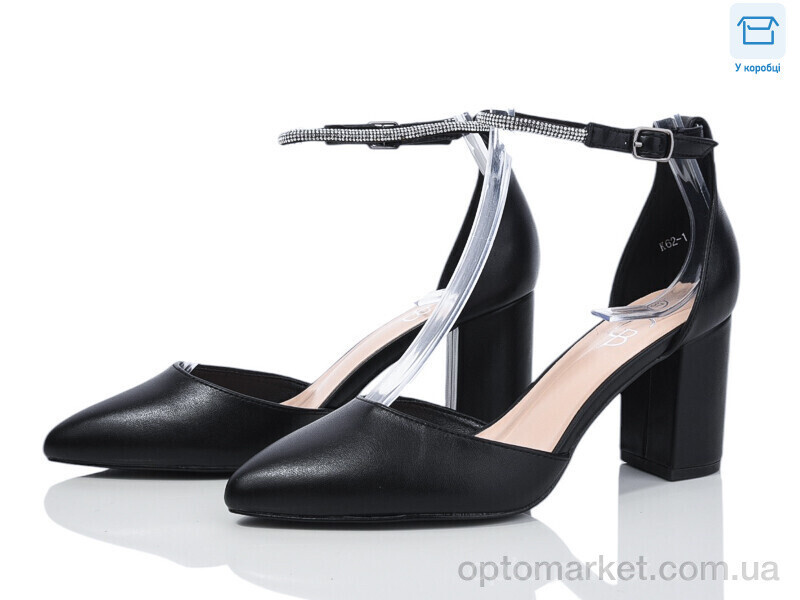 Купить Туфлі жіночі K62-1 GB чорний, фото 2