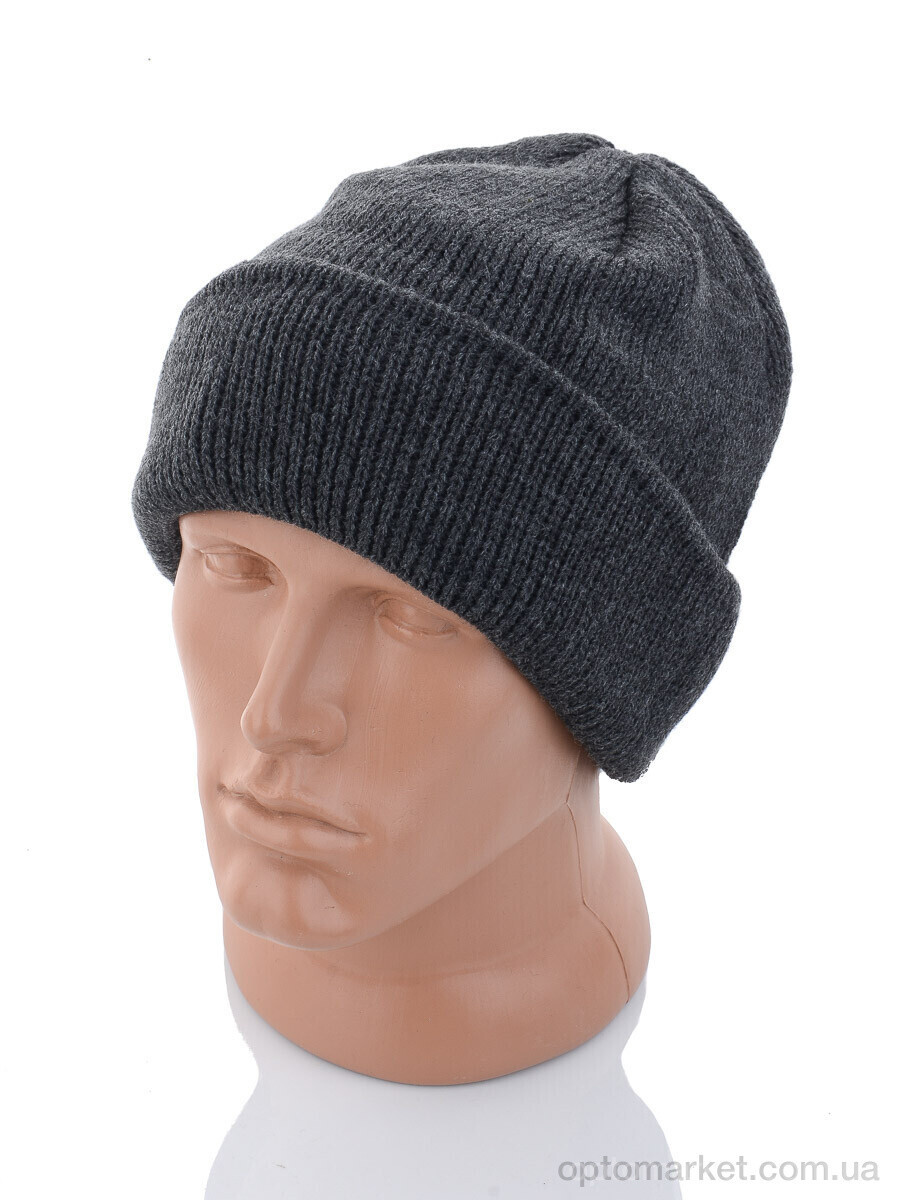 Купить Шапка чоловічі KA157-3 grey флис Red Hat сірий, фото 2