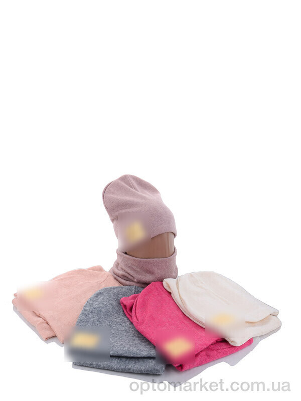 Купить Шапка жіночі KA345 комплект mix фліс T.mmy hilfiger мікс, фото 3