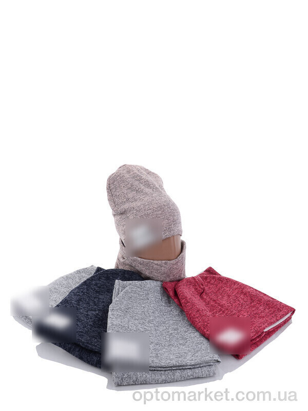 Купить Шапка жіночі KA364 комплект mix фліс T.mmy hilfiger мікс, фото 3