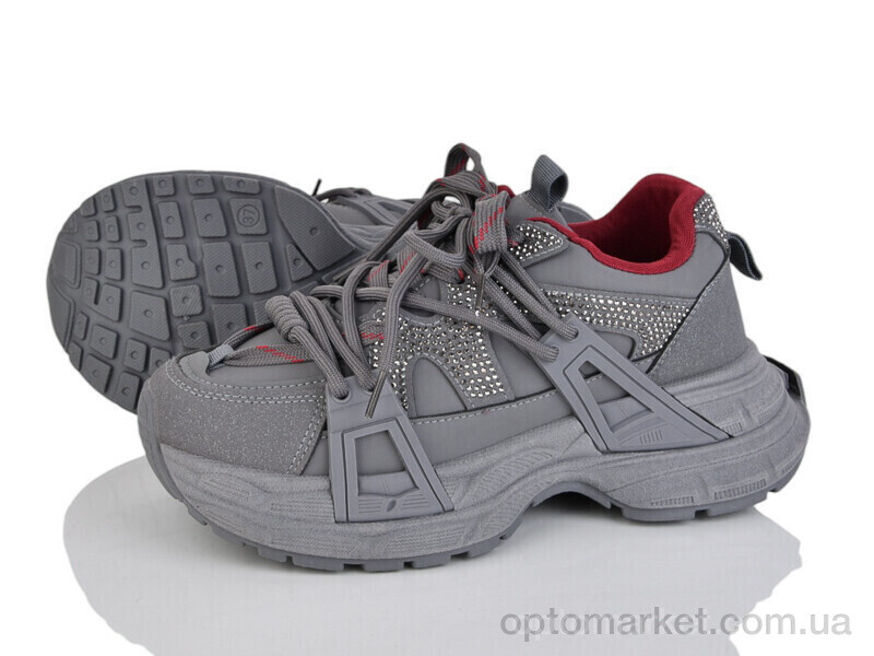 Купить Кросівки жіночі KA64-3 Kaker сірий, фото 2