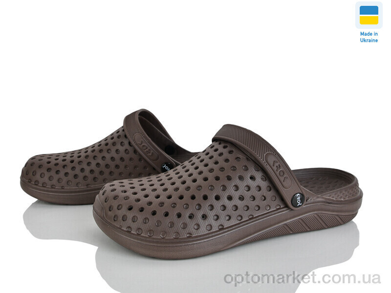 Купить Крокси жіночі KC2268 коричневий Krok коричневий, фото 2