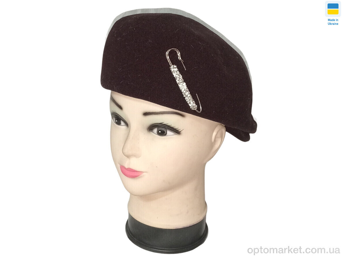 Купить Кепка жіночі Кенголка 0602 шоколадний Mabi коричневий, фото 2