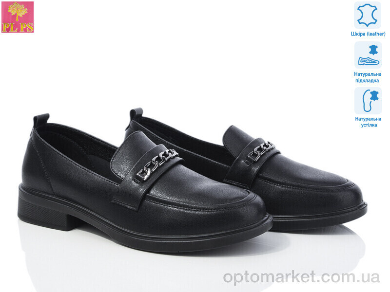 Купить Туфлі жіночі KK22-1 PLPS чорний, фото 2