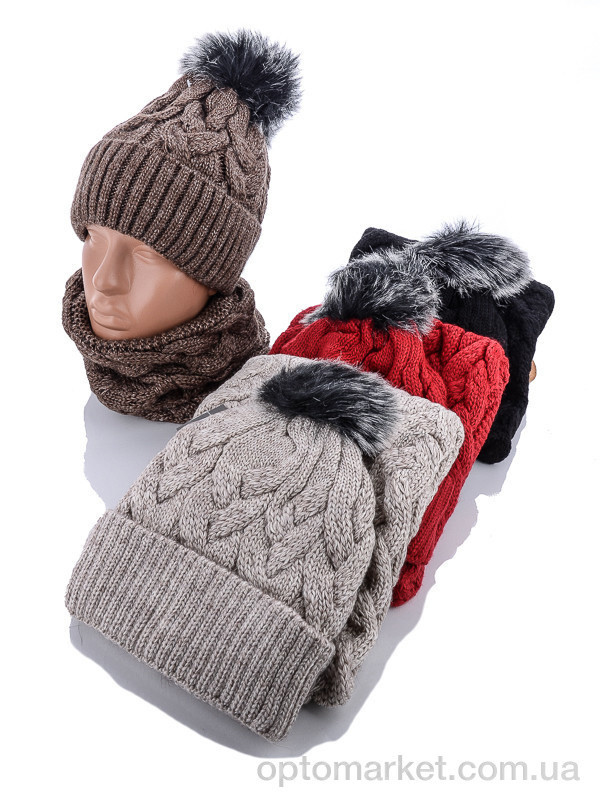 Купить Шапка жіночі Комплект жіночих шапок та баф. mix STARK мікс, фото 2