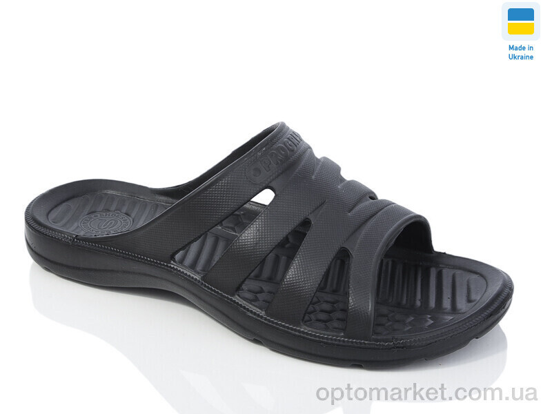 Купить Шльопанці чоловічі Краб новий чорний Progress чорний, фото 2