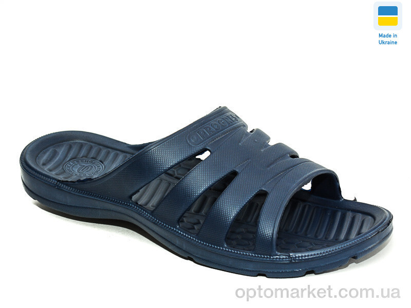 Купить Шльопанці чоловічі Крабик новый Progress синій, фото 2
