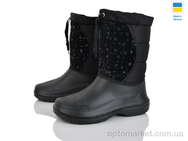 Купить Чоботи з піни жіночі Кредо Тайра 2034 чорний 3D капля Kredo чорний, фото 2