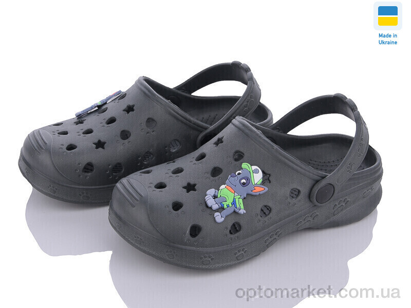 Купить Крокси дитячі Крок д т.сірий Verta сірий, фото 2