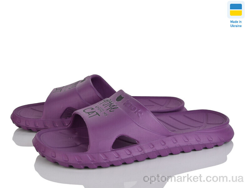 Купить Шльопанці жіночі Крок С74 бордо Krok бордовий, фото 2