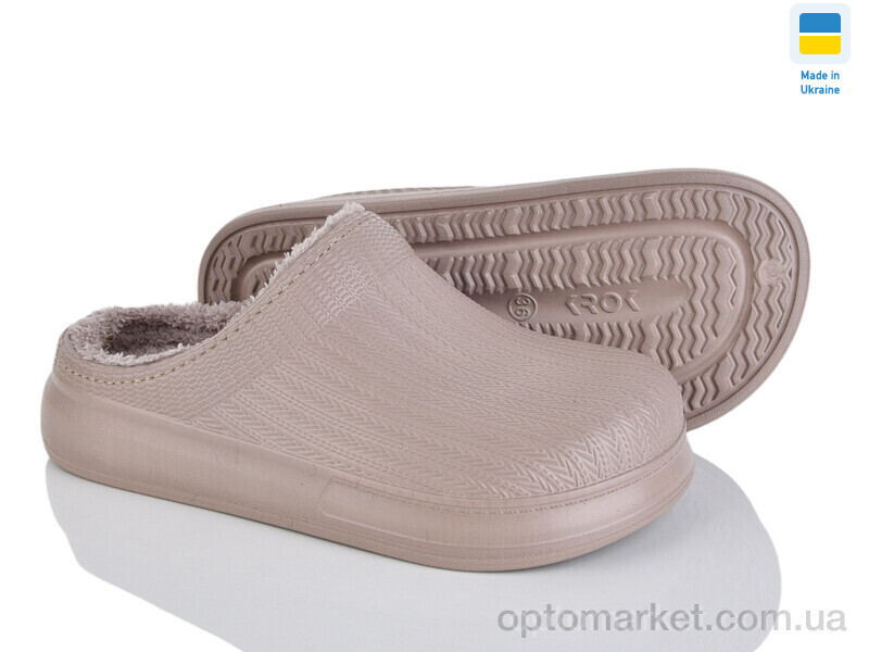 Купить Сабо жіночі Крок сабо 100 св.коричневий Krok коричневий, фото 2
