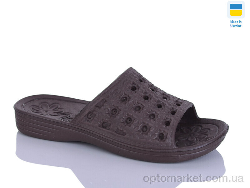 Купить Шльопанці жіночі Крок ЖС19 шоколад Krok сірий, фото 2