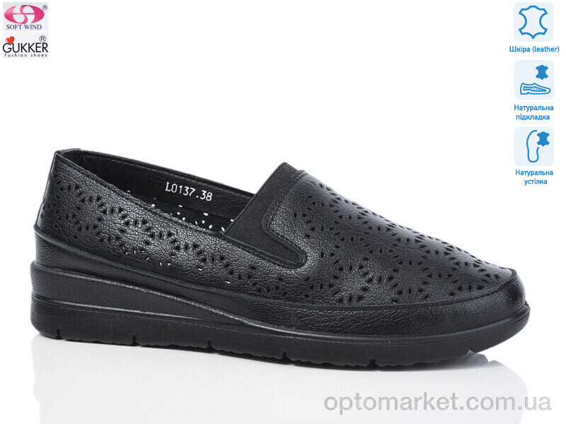 Купить Туфлі жіночі L0137 Gukkcr чорний, фото 2