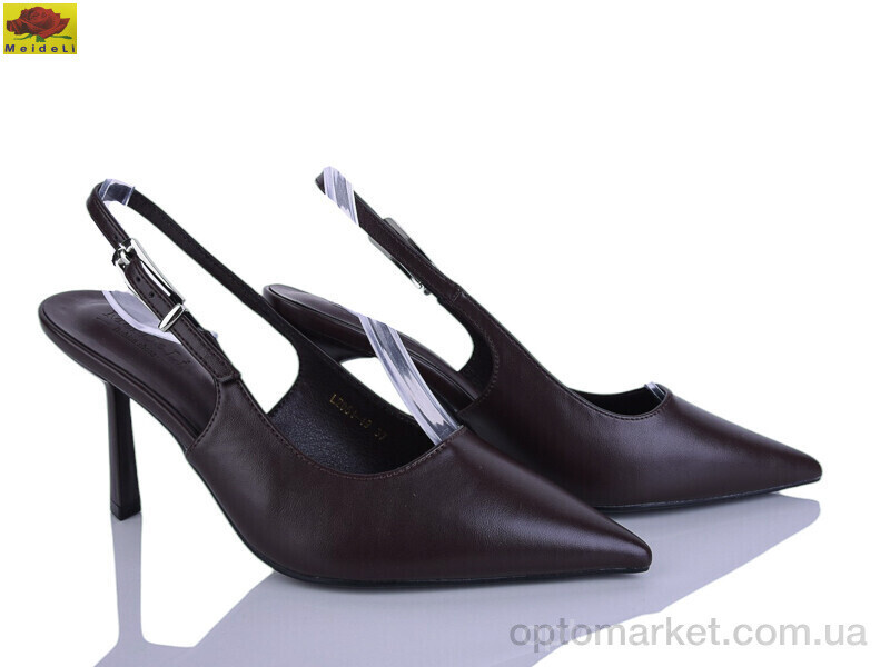 Купить Туфлі жіночі L2051-19 Mei De Li коричневий, фото 2