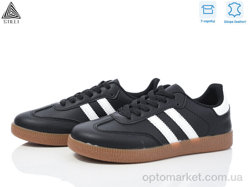 Купить Кросівки жіночі L2410-5 шкіра Stilli чорний, фото 2