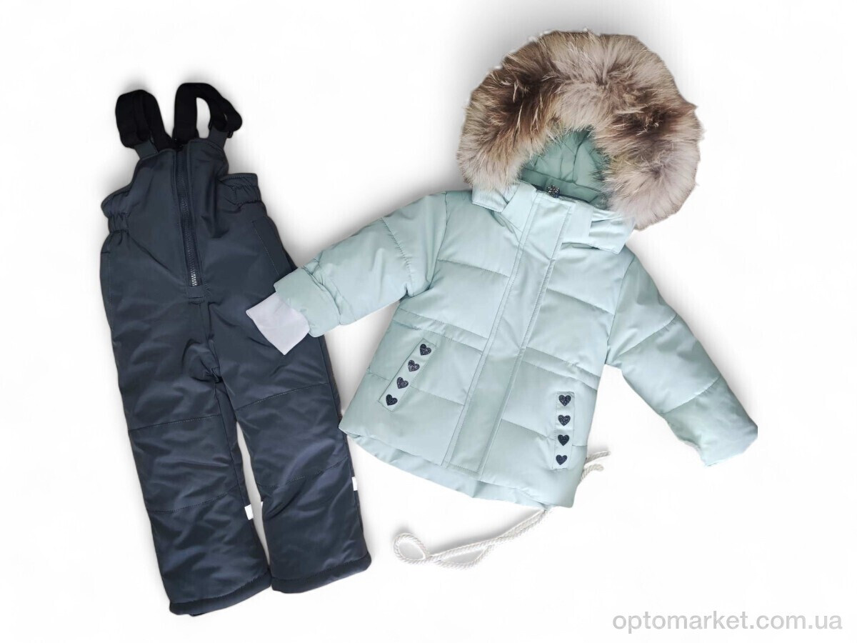 Купить Комплекти дитячі дитячі L538 куртка-напівкомбінезон фісташковий Ballabio зелений, фото 9