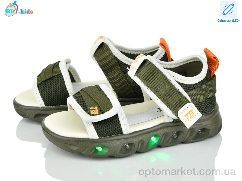 Купить Сандалі дитячі L606-2-5 LED BBT хакі, фото 2