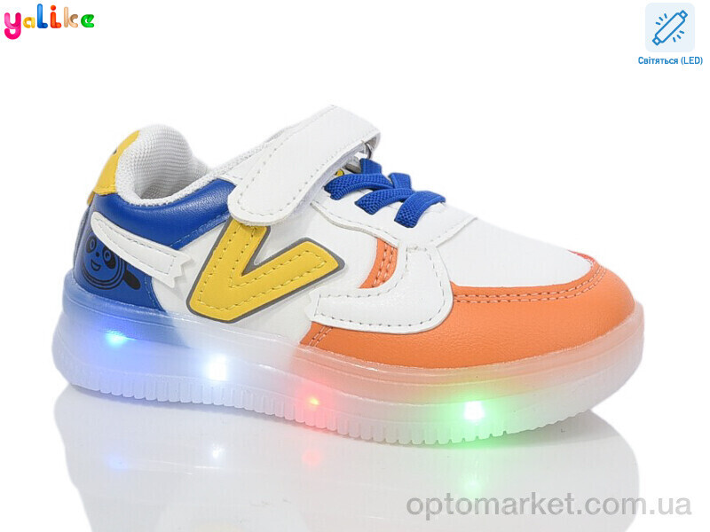 Купить Кросівки дитячі L765-7 LED Yalike білий, фото 2