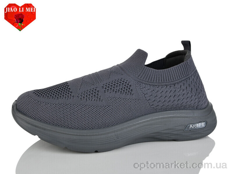 Купить Кросівки чоловічі L98 Jiao Li Mei сірий, фото 2