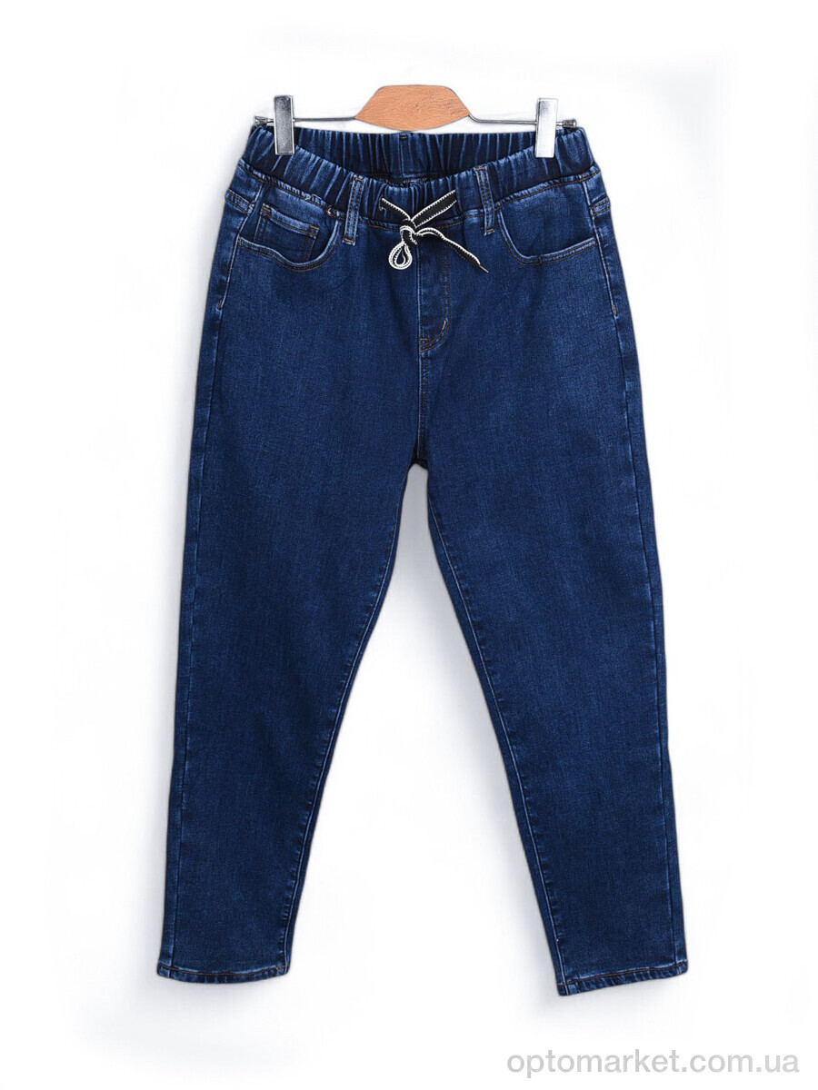 Купить Джинси жіночі LF9802 фліс Baronjns синій, фото 4