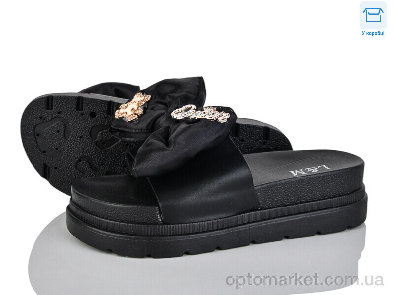 Купить Шльопанці жіночі LM20-1 L&M чорний, фото 2